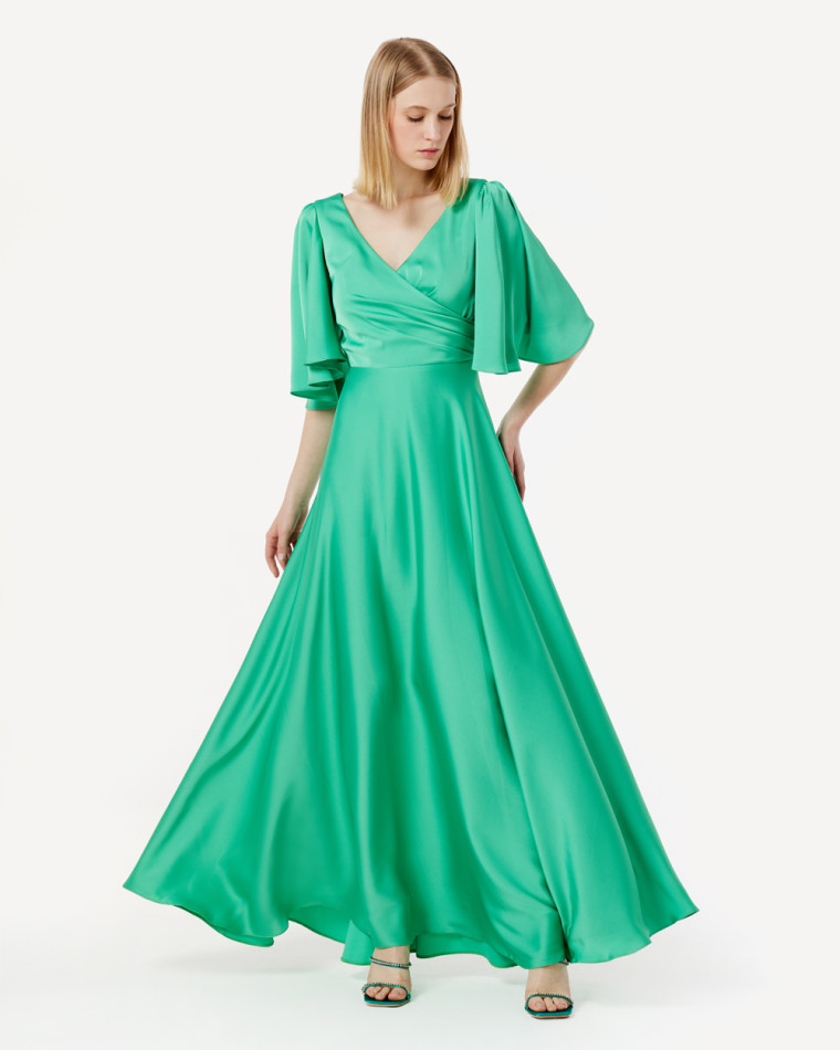 Φόρεμα maxi satin