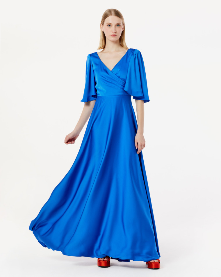 Φόρεμα maxi satin