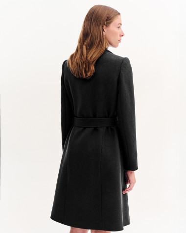 Παλτό σταυρωτό με ζώνη