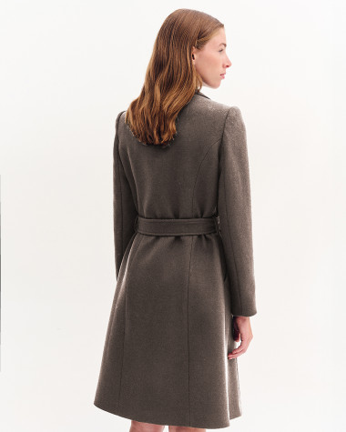 Παλτό σταυρωτό με ζώνη