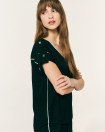 BLACK/ECRU